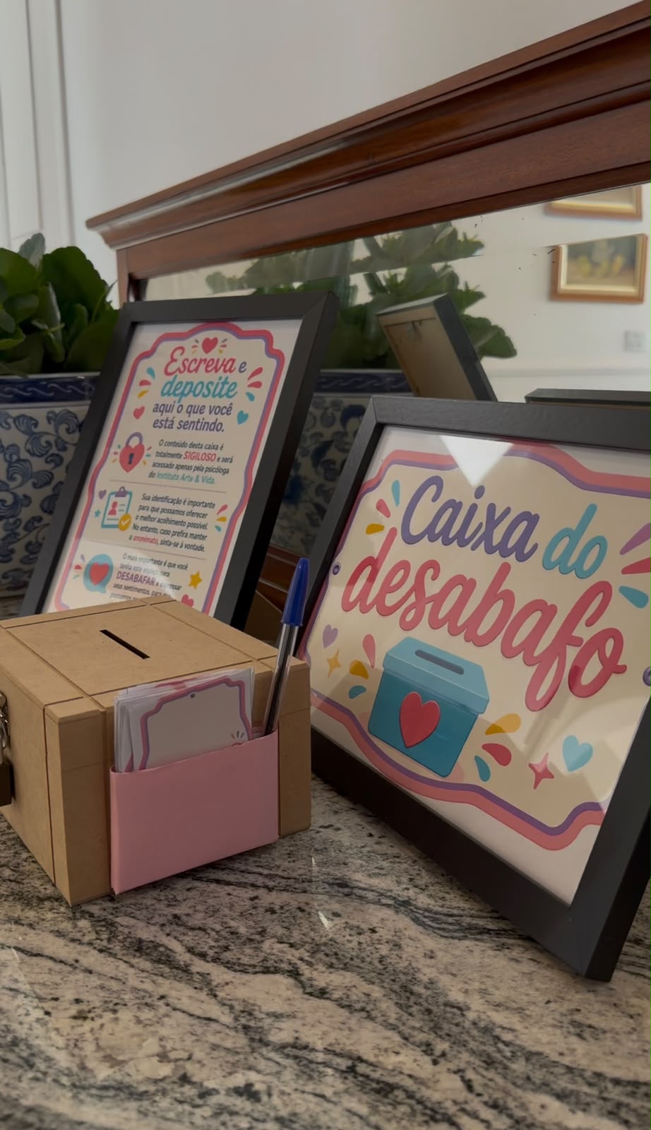 Caixa do Desabafo do Instituto Arte e Vida