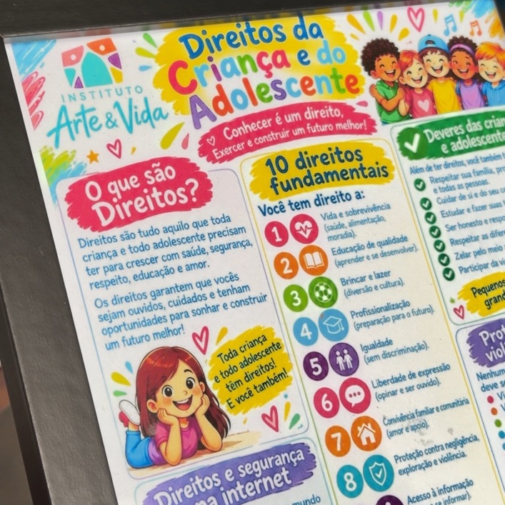 Material educativo sobre os direitos da criança e do adolescente